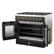 Alt View 2. Forno Appliances - 36 in. Wide 6 Burner Galiano 5.36 Cu. Ft. Freestanding Dual Fuel True Convection Range - Black.
