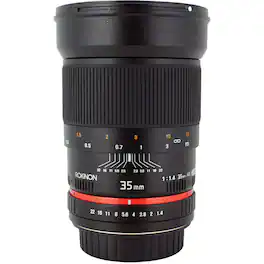Rokinon - 35mm f/1.4 Aspherical Lens with Automatic Chip for Nikon F