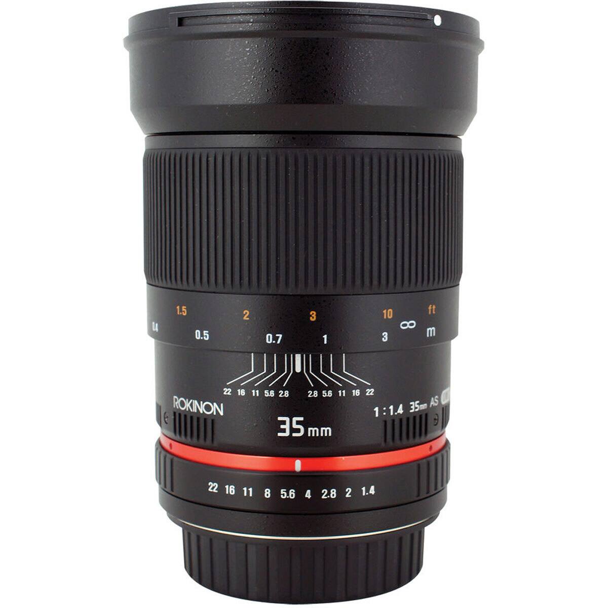 1.5 0.5
2
0.7
3
1
10 3
8
ft m
22 16 ROKINON
11 5.6 28 28 5.6 11 35mm mm
16 22 35 AS 1:1.4 
22 16 11
8
5.6
4
2.8
2
1.4