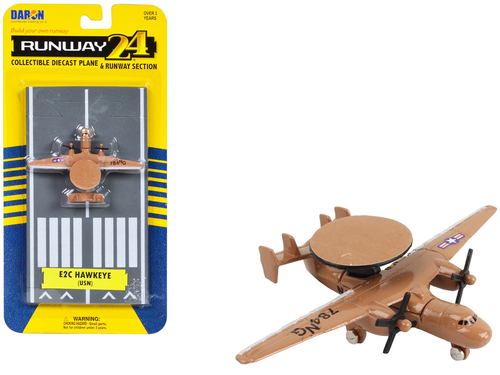 "Northrop Grumman E-2C Hawkeye Aircraft Tan ""United States Navy"" with Runway Section Diecast Model Airplane by Runway24" price history on PriceWatchPro