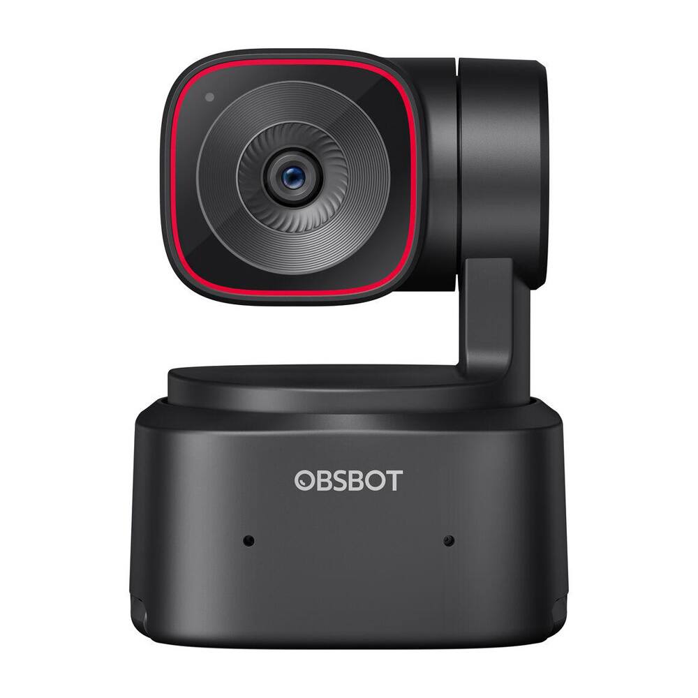 Back. OBSBOT - OBSBOT Tiny 2 Lite AI-Powered 4K PTZ Webcam, Dual Mics with Noise Cancellation - Black.