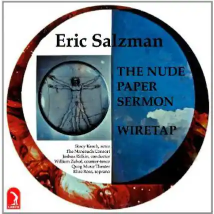 Eric Salzman
THE NUDE PAPER SERMON
WIRETAP
Stacy Keach, actor
The Nonesuch Consort
Joshua Rifkin, conductor
William Zukof, counter-tenor
Elise Roan, soprano