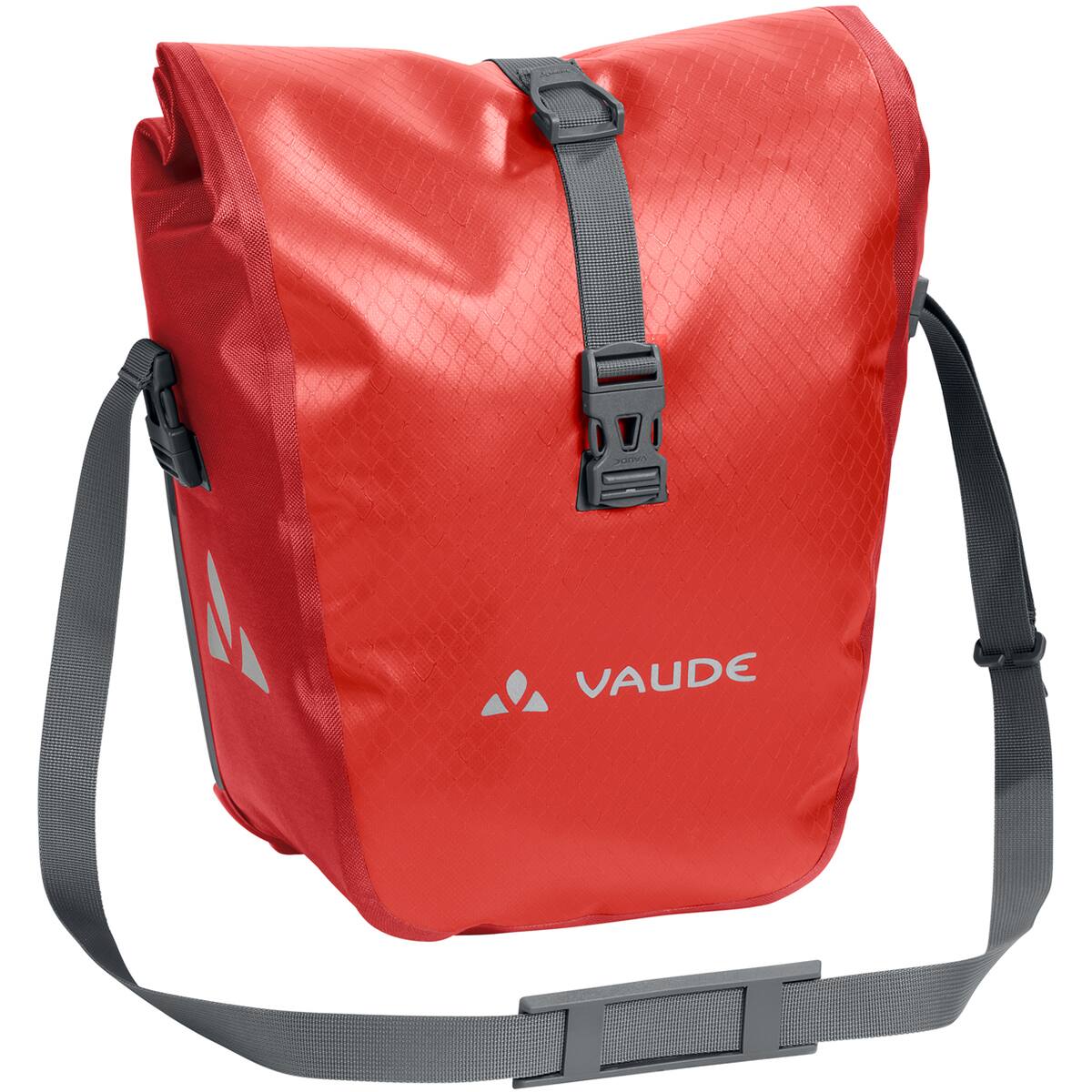 Alt View 1. VAUDE - Vaude Aqua Front Waterproof Bike Panniers - Lava - Orange.