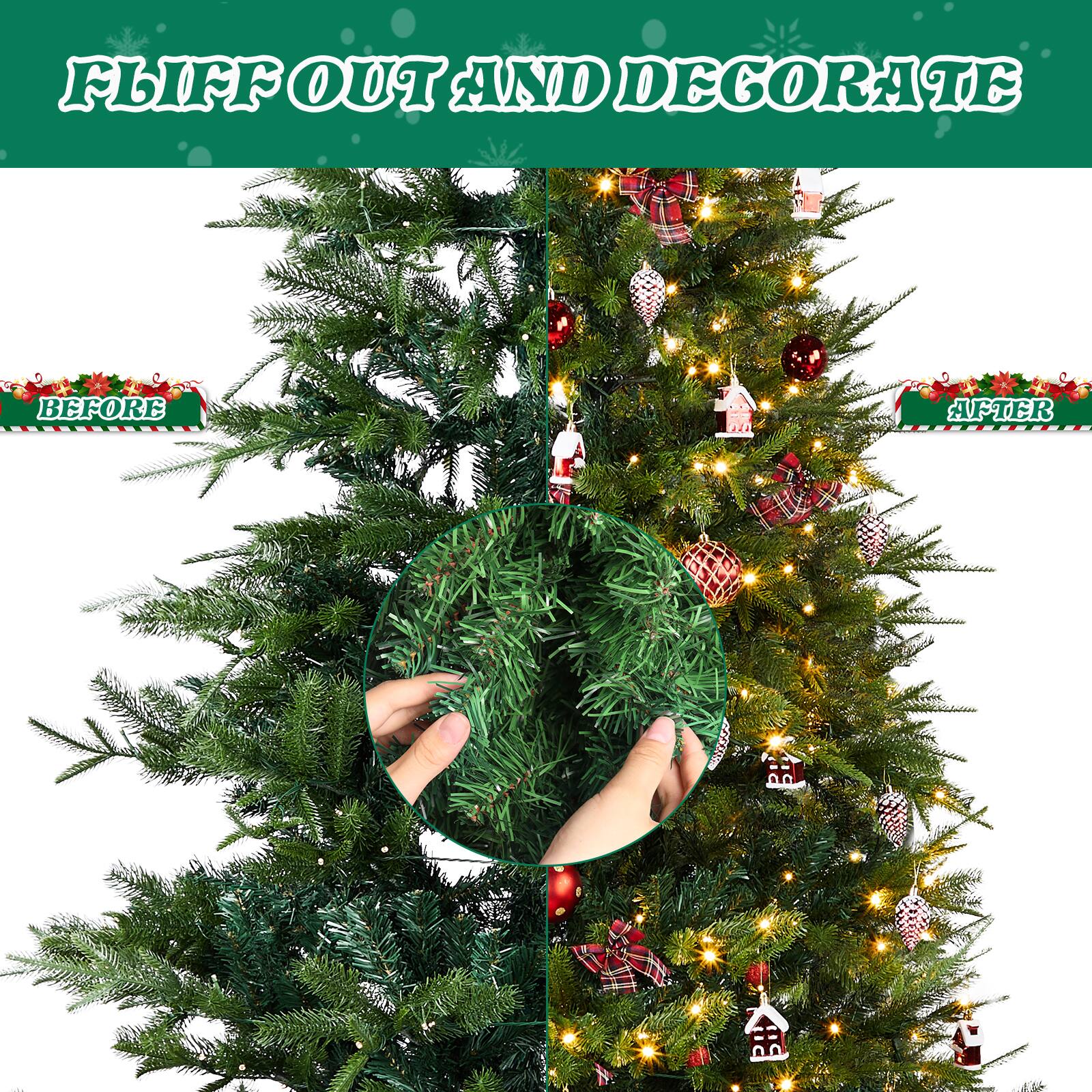FLUFF OUT AND DECORATE

BEFORE

AFTER