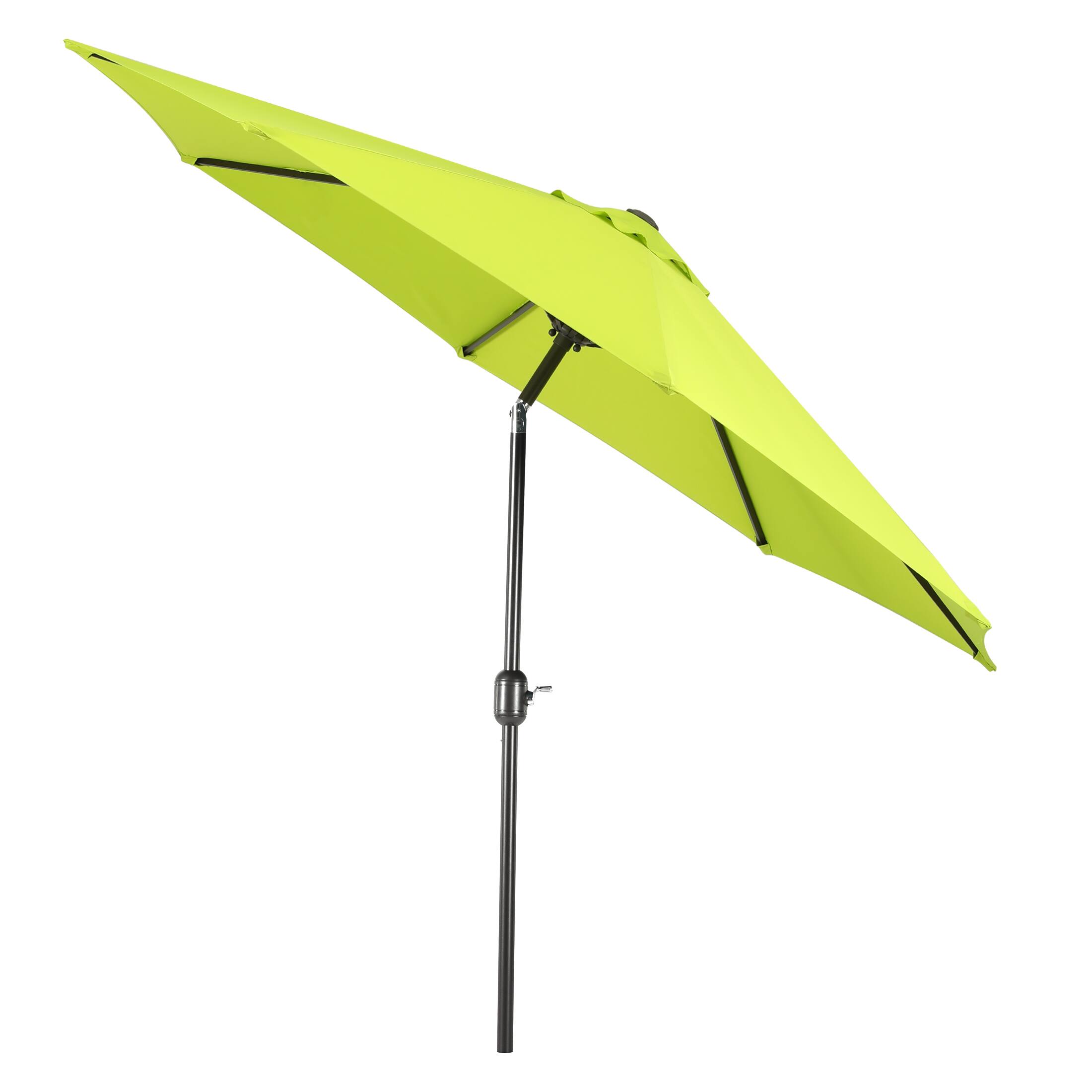 Left. WestinTrends - WestinTrends Paolo 9 ft. Patio Table Umbrella with tilt and crank features - Lime.