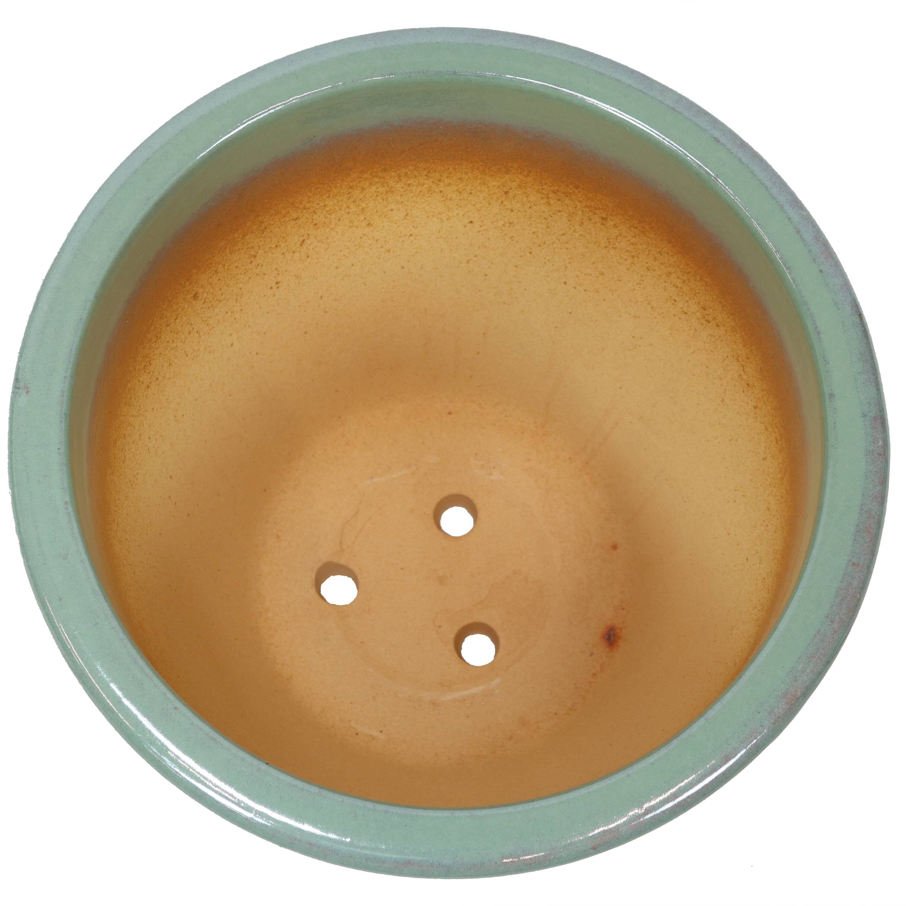 Alt View 6. Sunnydaze - 15 in Ocean Villa High-Fired Glazed Ceramic Planter - Seaside Dreams.