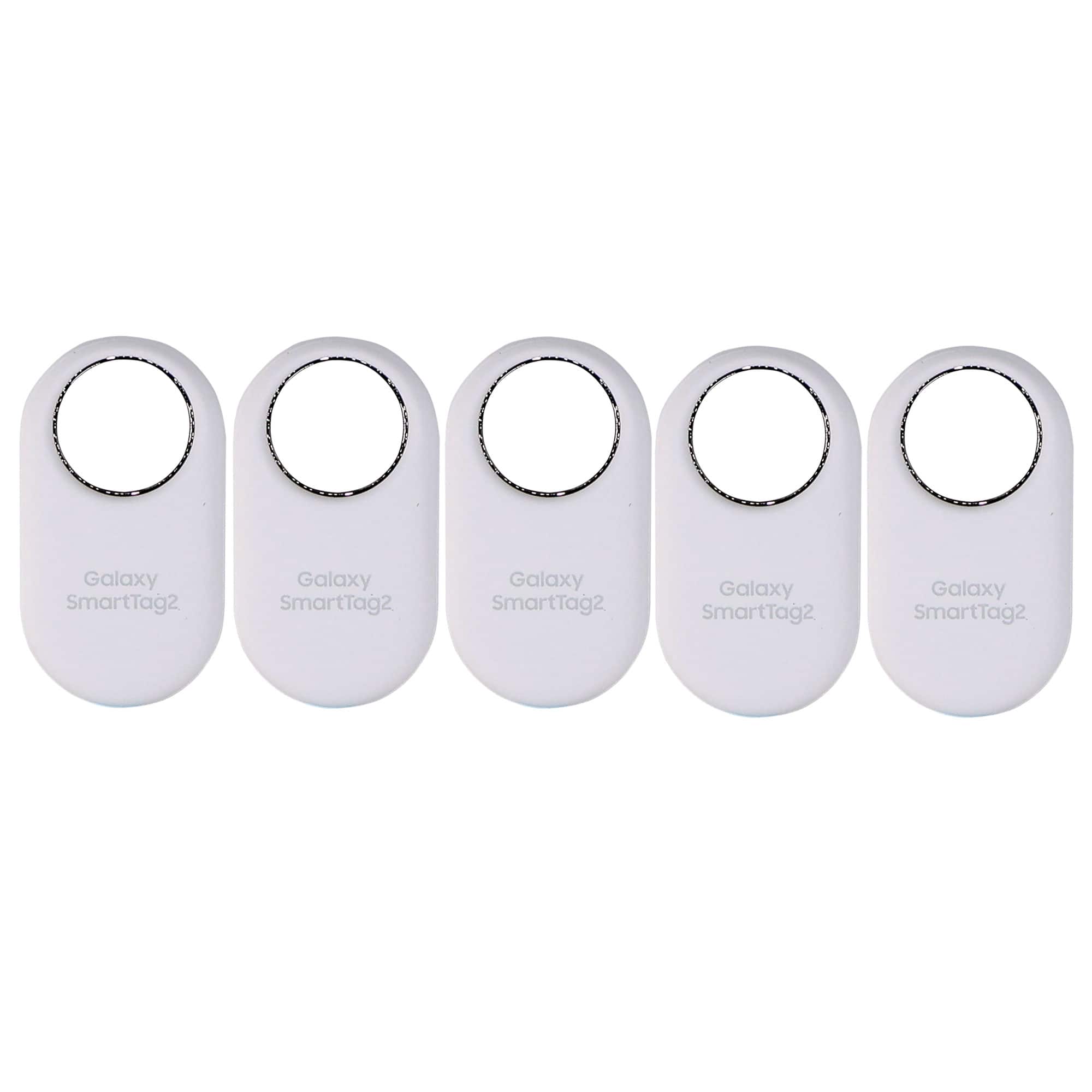 5x Samsung SmartTag2 Bluetooth + UWB, IP67 Water and Dust Resistant - White