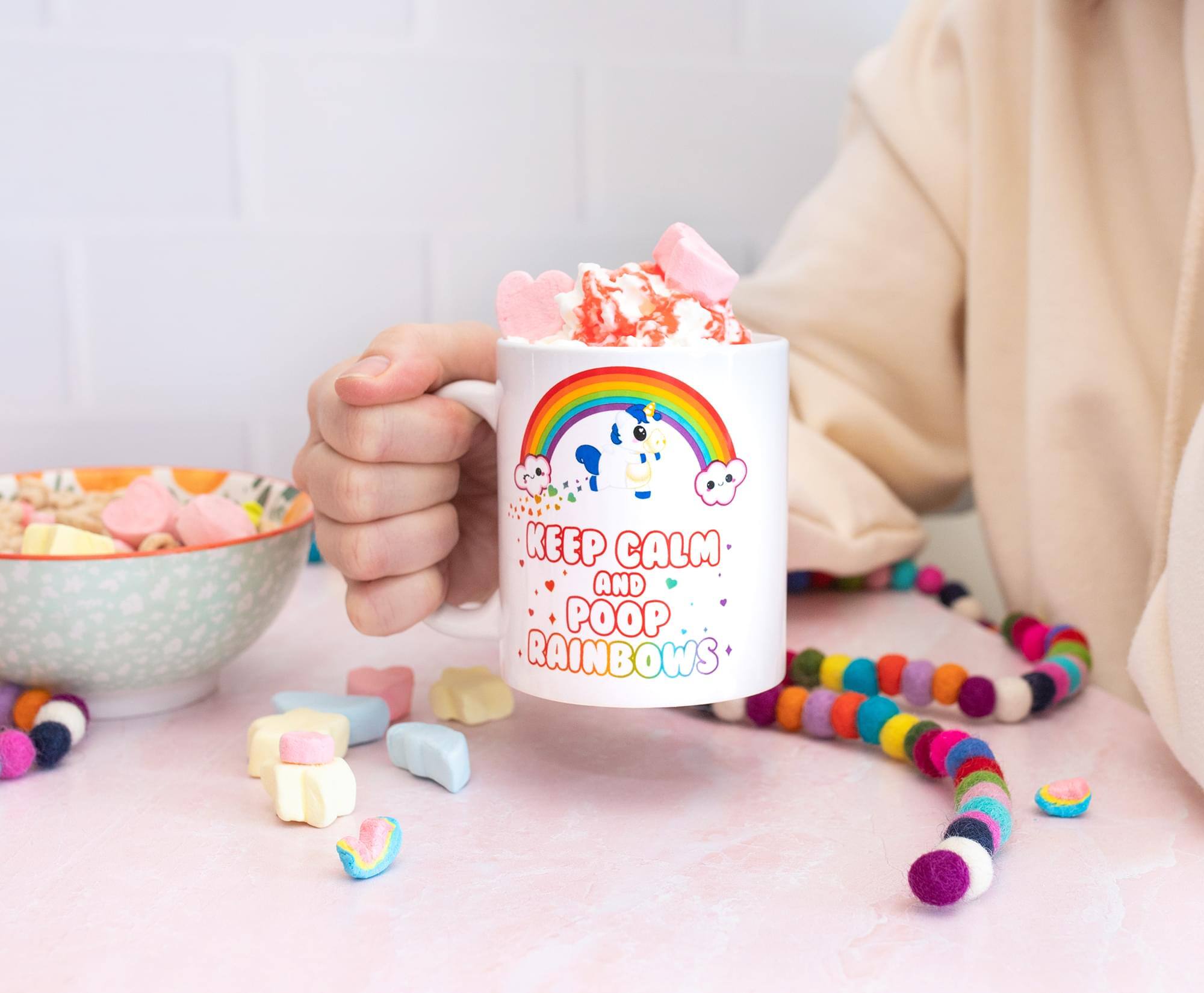 KEEP CALM AND POOP RAINBOWS