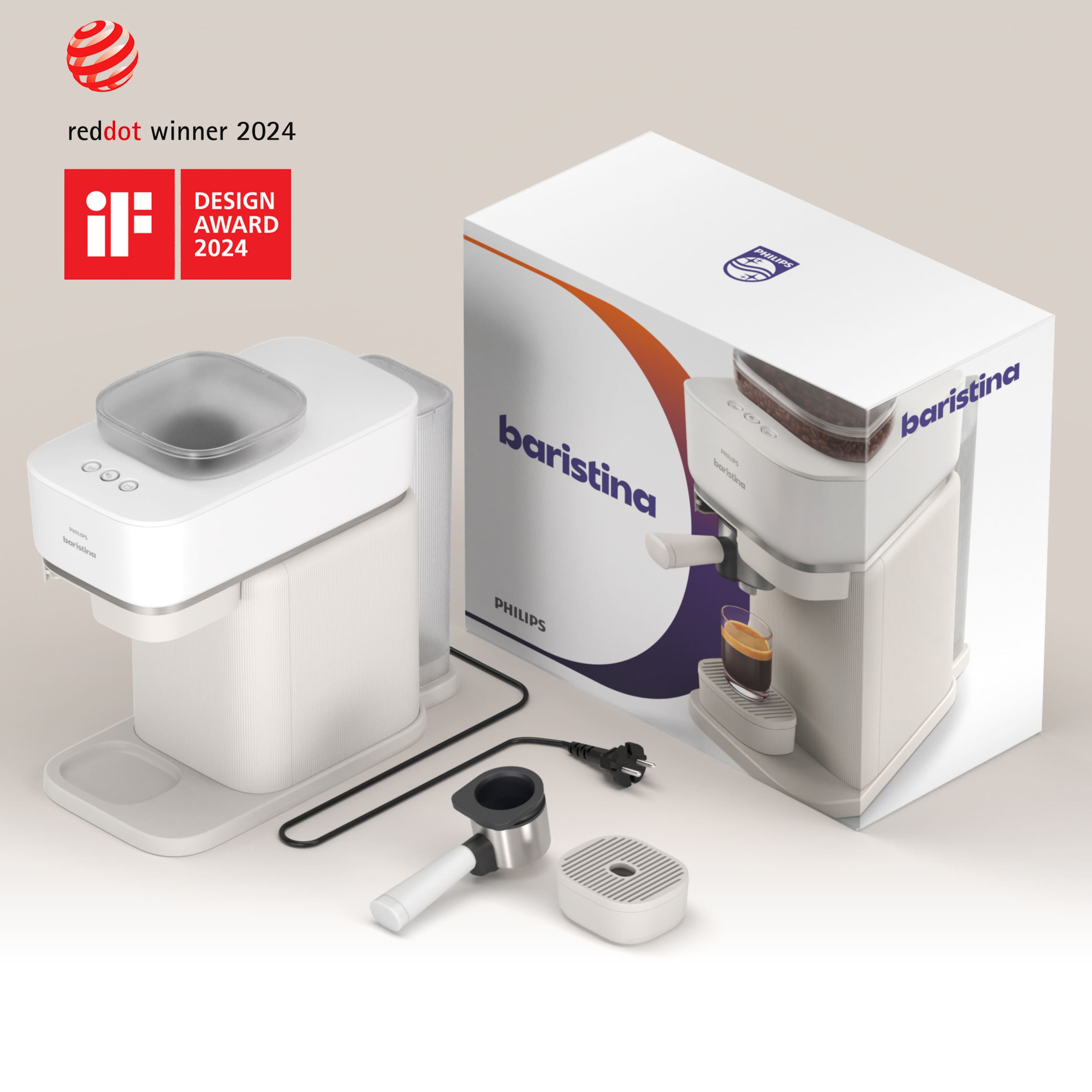 reddot winner 2024 DESIGN AWARD 2024 PHILIPS - baristina - Iaten baristina PHILIPS