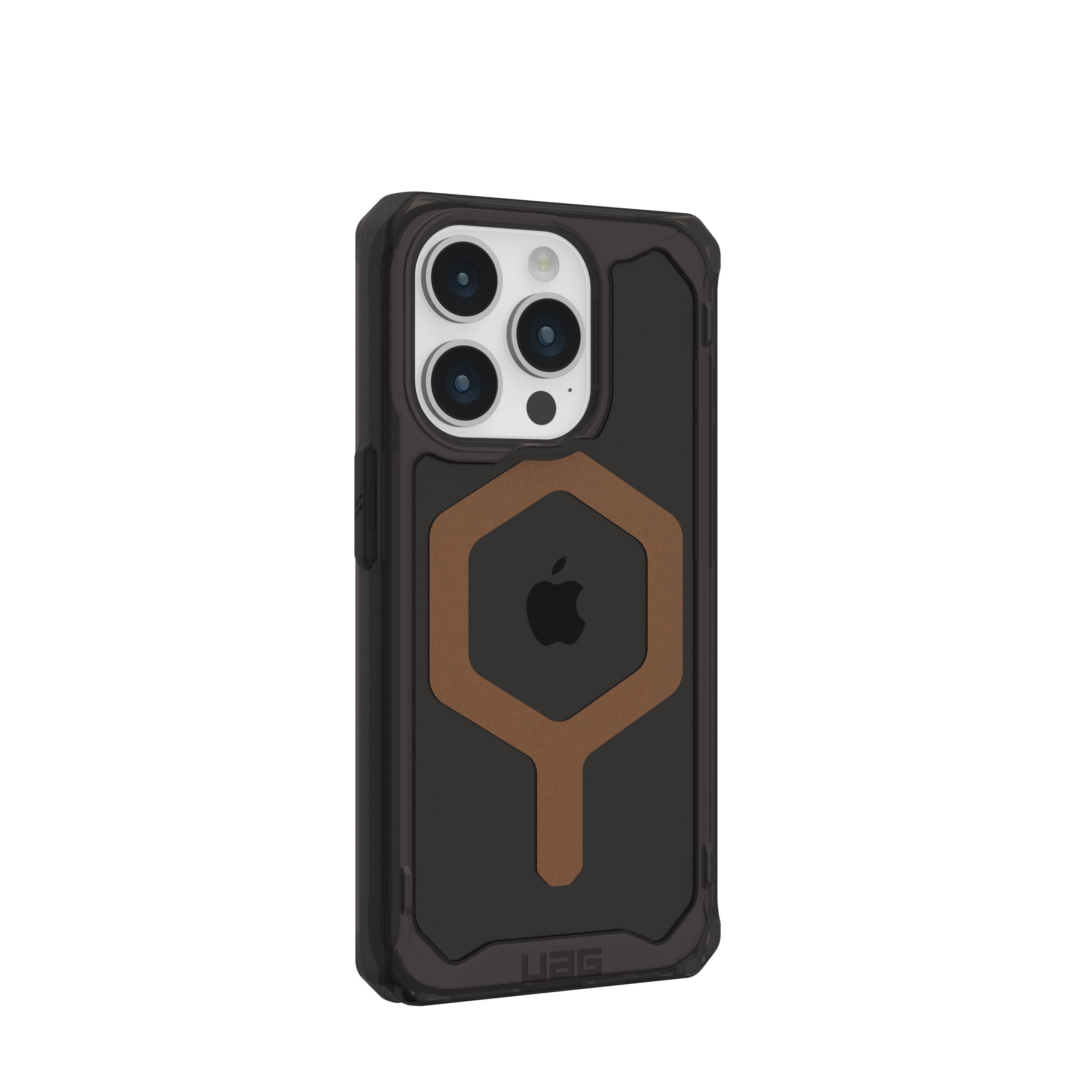 Back. UAG - Plyo Pro Series Case with Magsafe for Apple iPhone 15 Pro - Black Bronze.