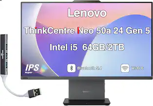 Lenovo ThinkCentre Neo 50a 24 Gen 5
Intel i5 64GB/2TB
IPS SuperCLEAR
Bluetooth 5.4
Wi-Fi 6