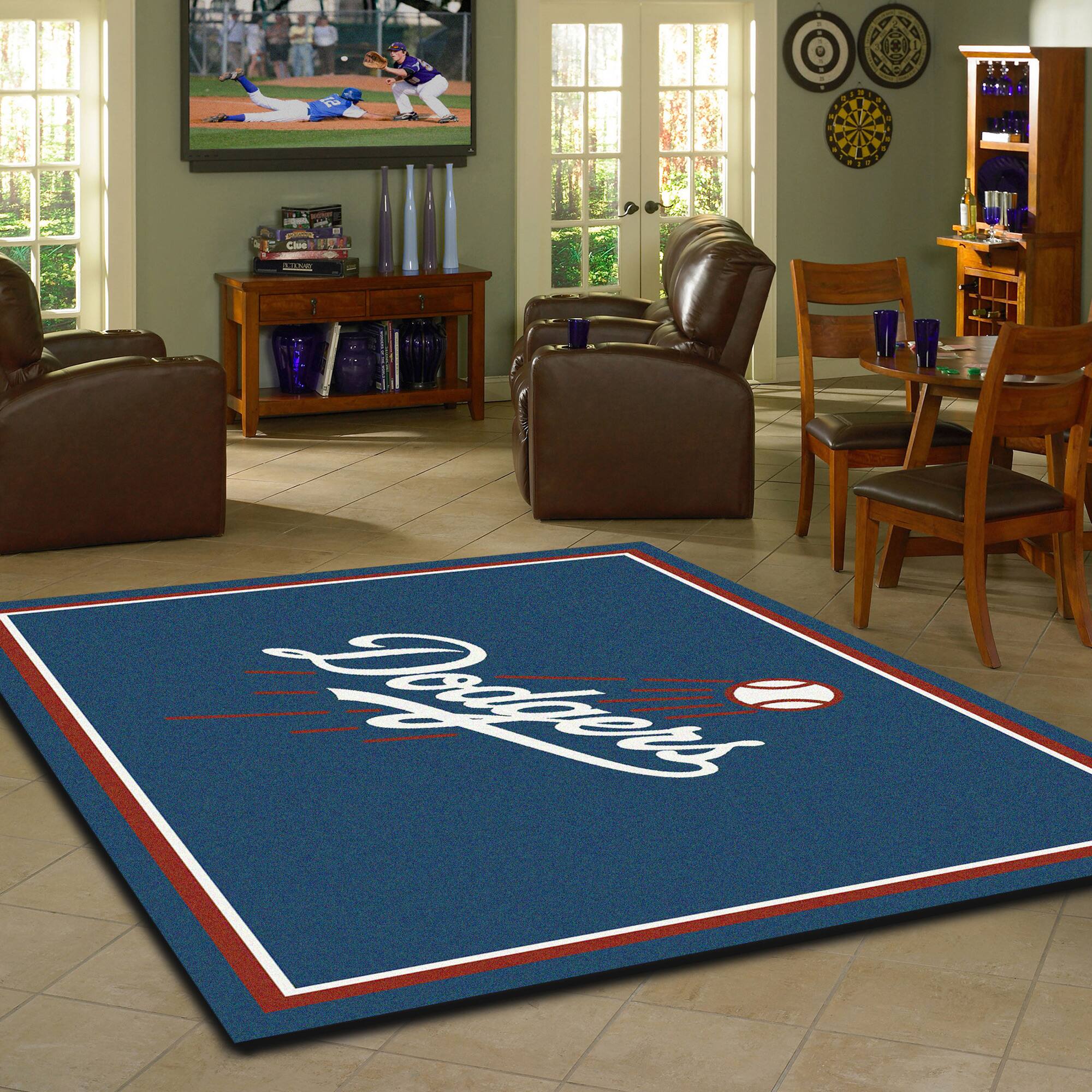 Alt View 1. Imperial - Los Angeles Dodgers 7'8'' x 10'9'' Spirit Rug - Multicolor.