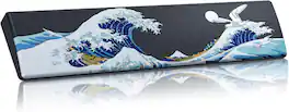 Womier - Keyboard Wrist Rest for Computer Keyboard Ergonomic Memory Foam Wrist Pad, Water-Resistant Design with Non-Slip Base - Black