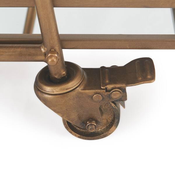 Alt View 7. Adore Decor - Adore Decor Addison Bar Cart, Antique Gold - Antique Gold.
