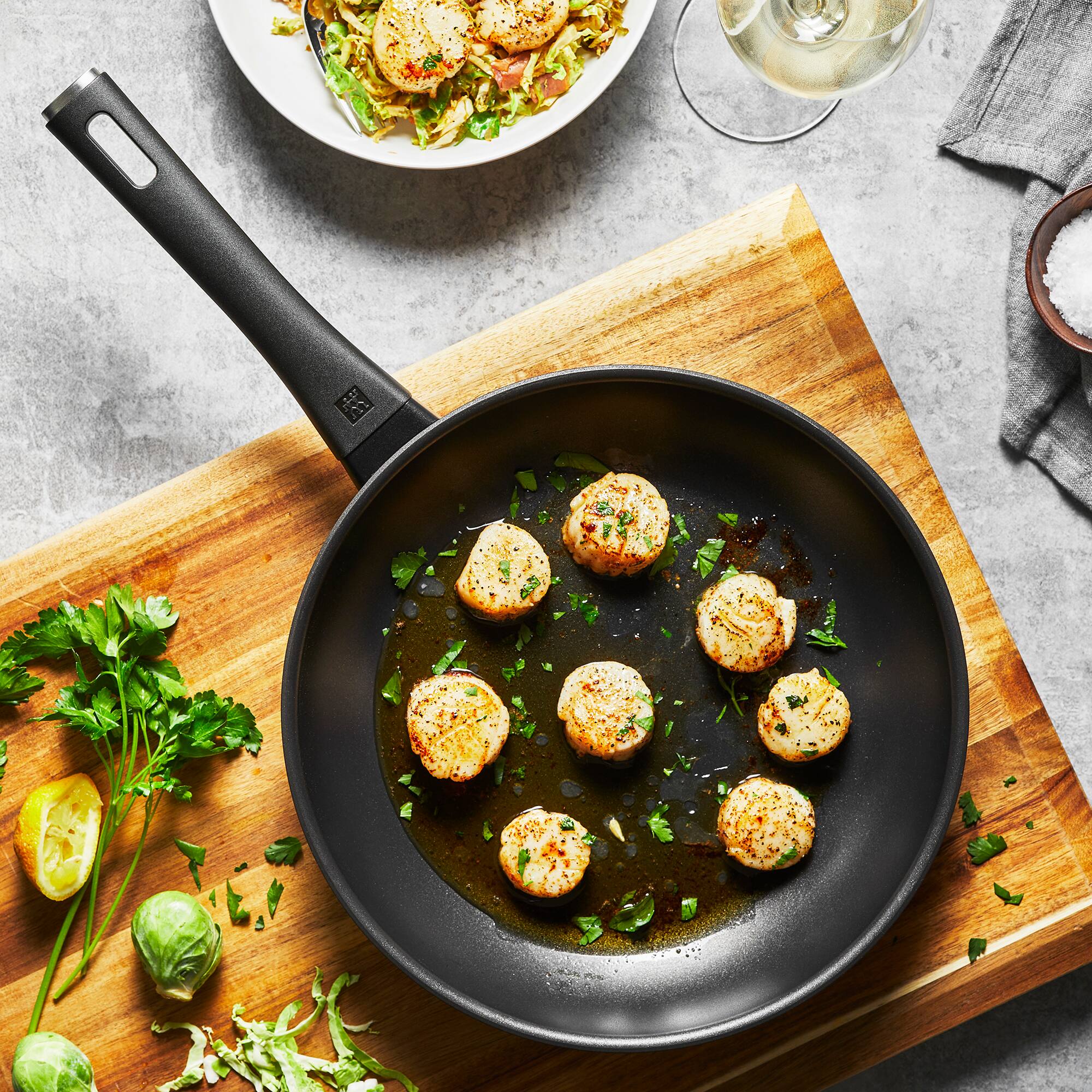 Alt View 2. ZWILLING - ZWILLING Madura Plus Forged 11-inch Nonstick Fry Pan - Matte Black.