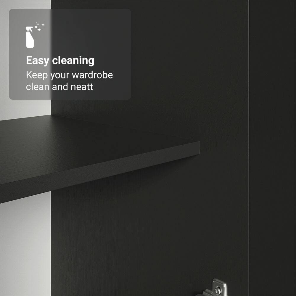 Easy cleaning  
Keep your wardrobe clean and neat