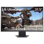 LG - UltraGear 31.5" QHD 180Hz 1ms AMD FreeSync Gaming Monitor with HDR 10 (HDMI, DisplayPort) - Black