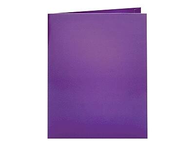 Alt View 1. Oxford - Oxford Twin Laminated Folders, Metallic Purple, 25/Box (OXF 5049526) - Metallic Purple.