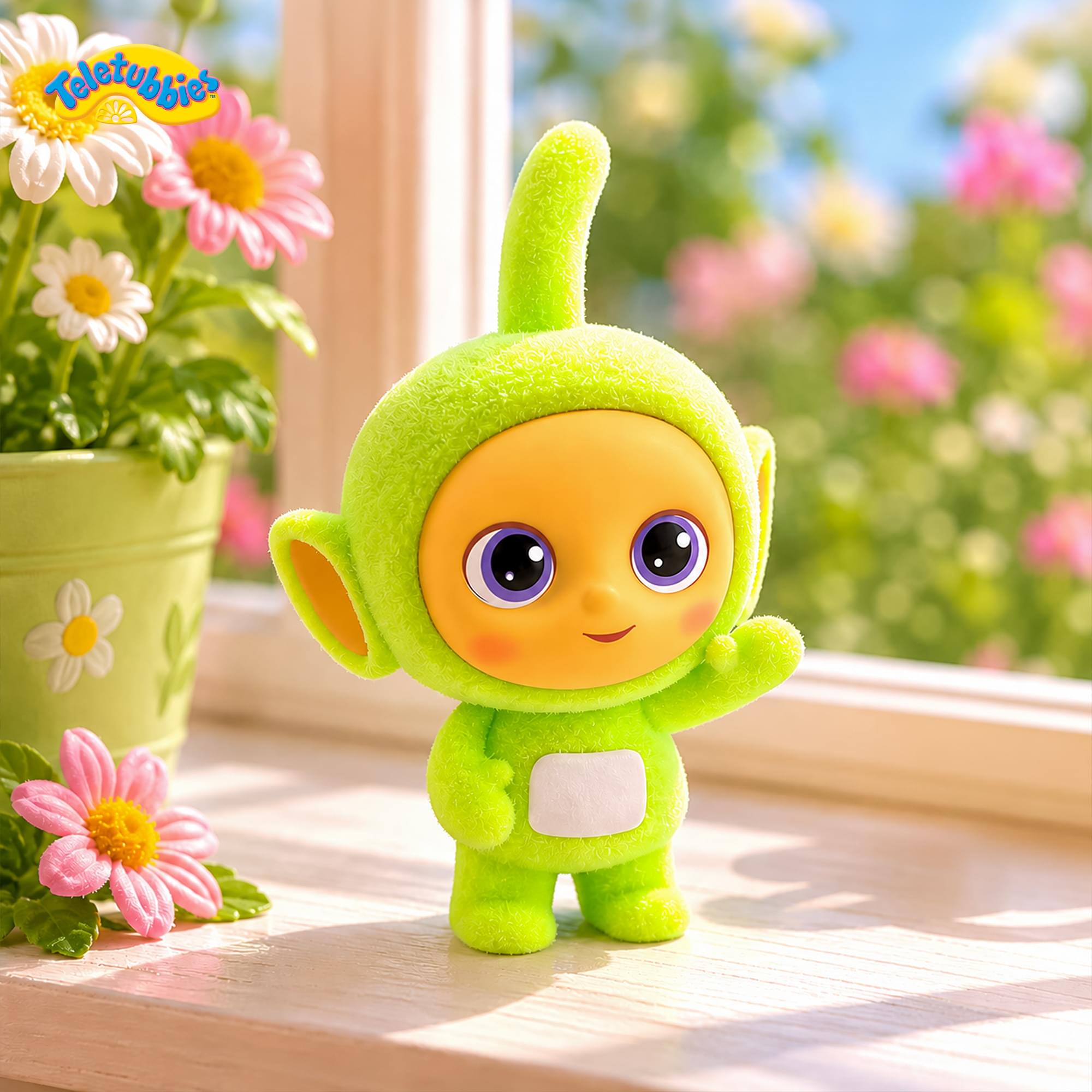Alt View 2. The Loyal Subjects - Teletubbies 2.5-Inch Flocked Collectible Figure | Dipsy - Green.