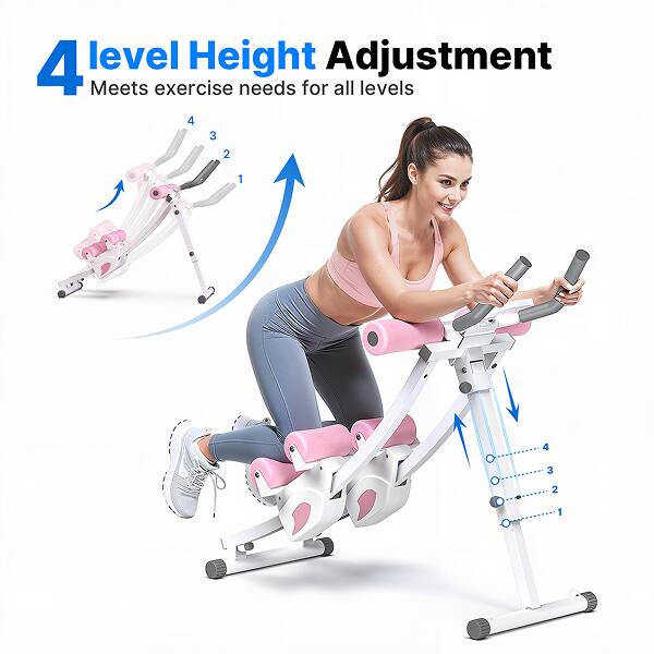 4 level Height Adjustment  
Meets exercise needs for all levels  
4 3 2 1  
4 3 2 1