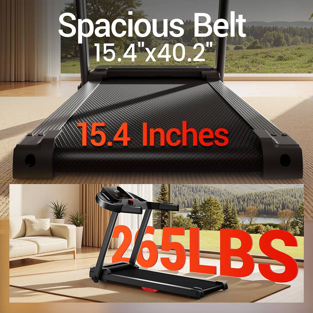Spacious Belt  
15.4" x 40.2"  
15.4 Inches  
265LBS
