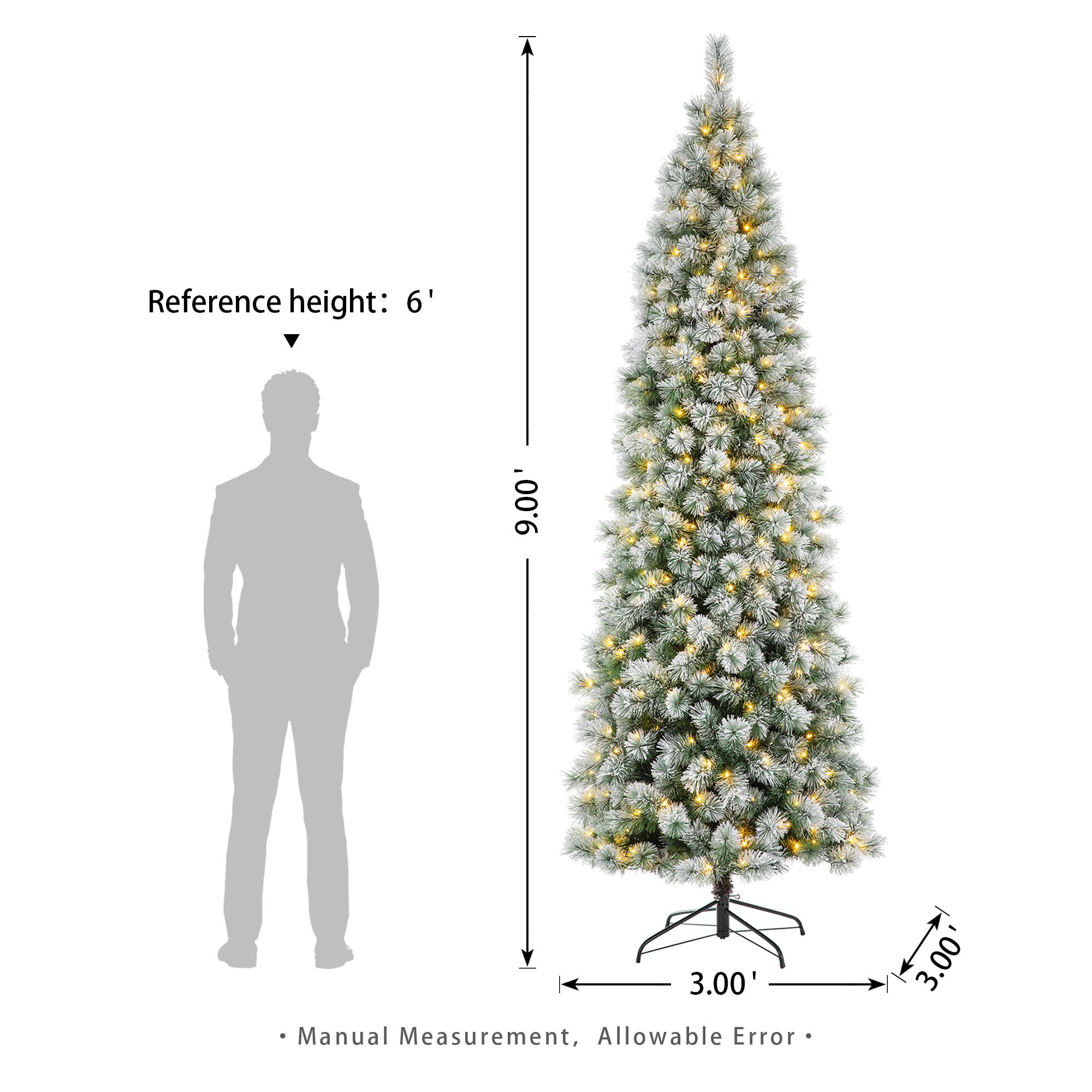 Reference height: 6'

9.00'
3.00' Manual Measurement, Allowable Error
3.00'
