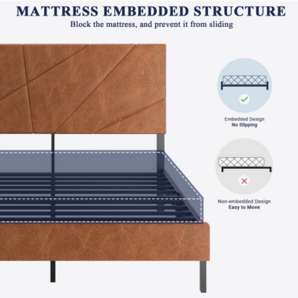 MATTRESS EMBEDDED STRUCTURE  
Block the mattress, and prevent it from sliding  

Embedded Design  
No Slipping  

Non-embedded Design  
Easy to Move