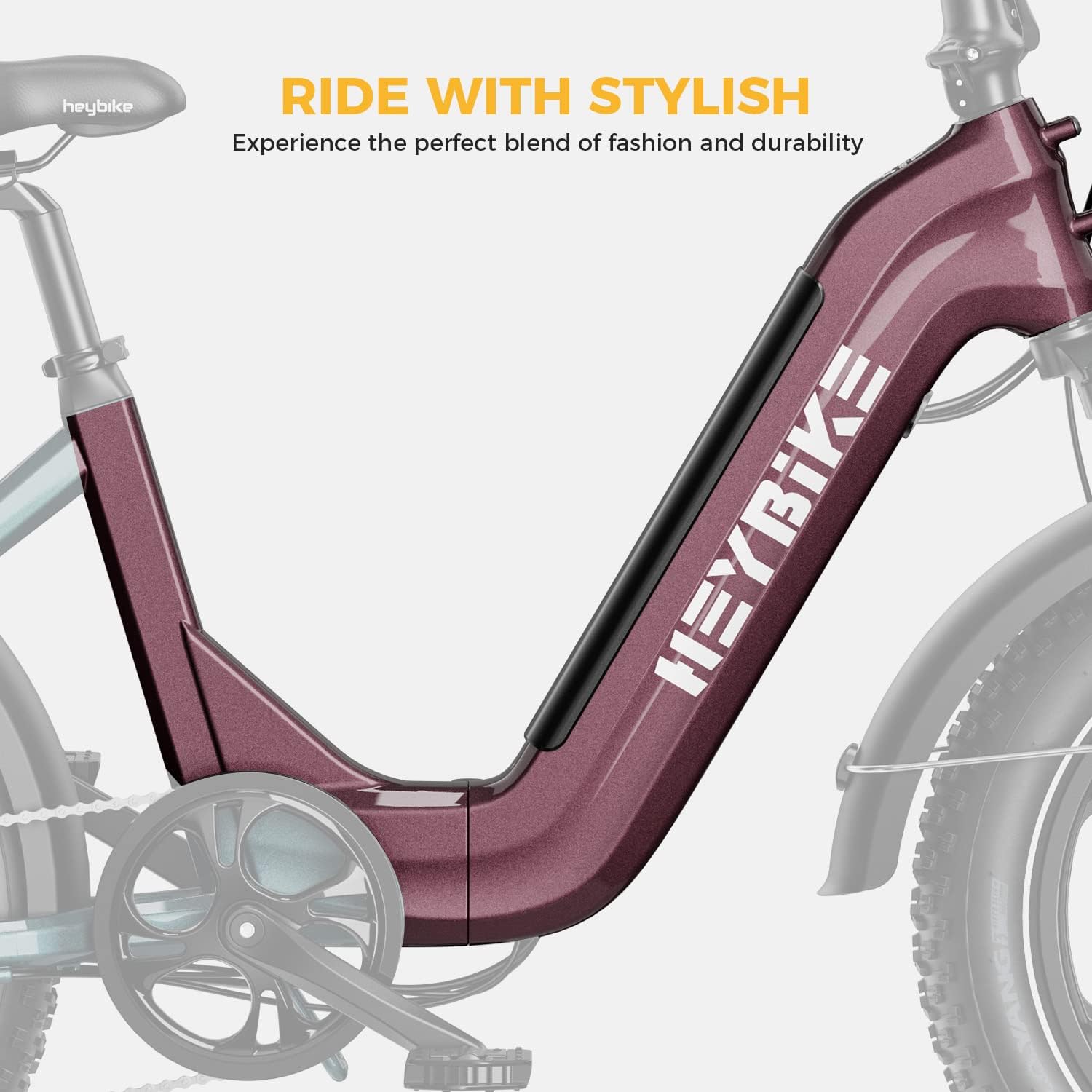 Heybike Ride with Stylish Experience the perfect blend of fashion and durability Heybike