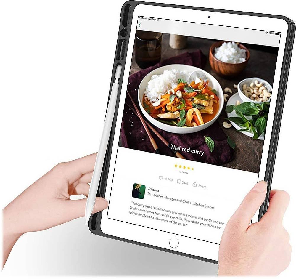 Alt View 17. SaharaCase - Folio Case for Apple iPad 10.2 (8th Generation 2020) and (9th Generation 2021) - Green Marble.