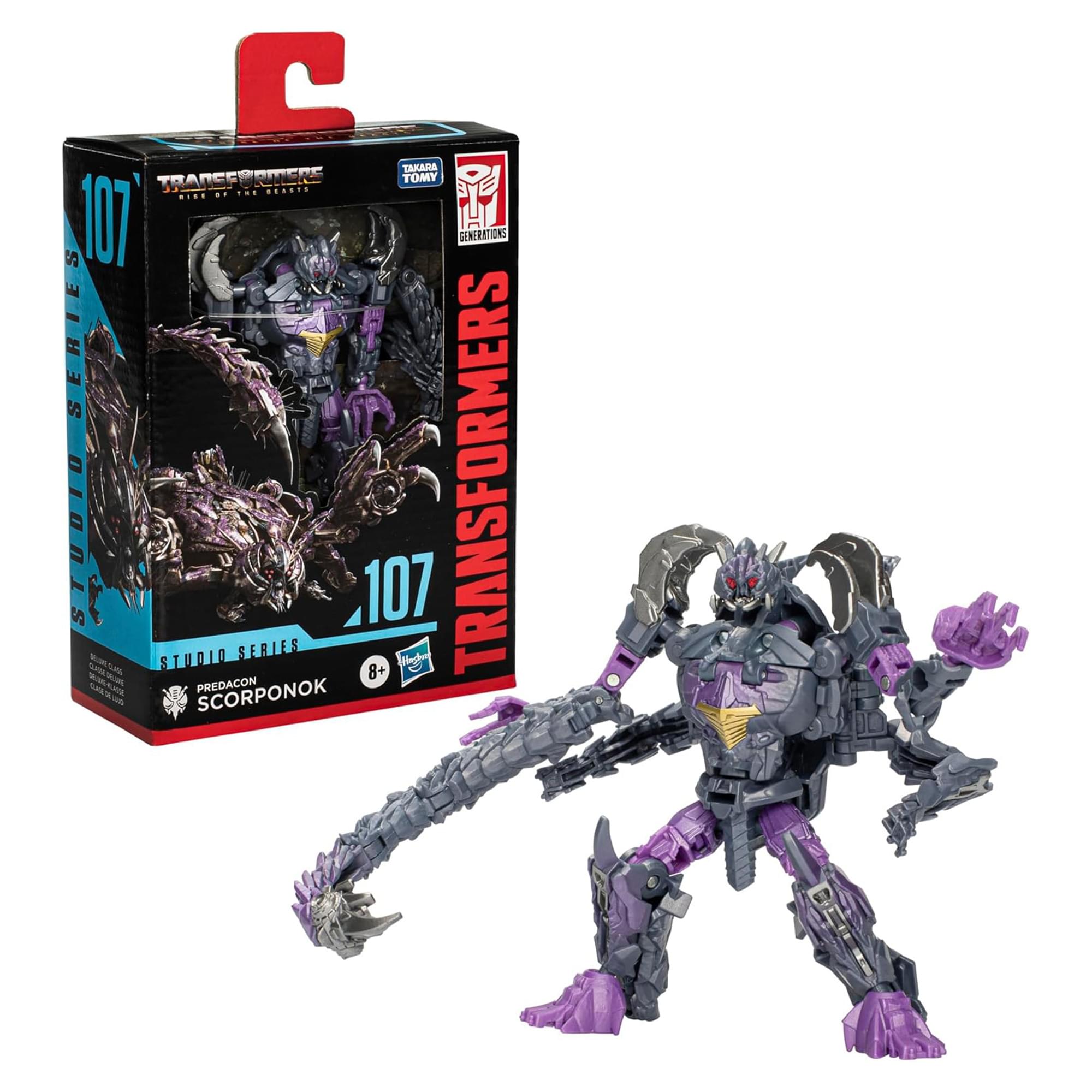 C KNA TRANSFORMERS TOMY 107 GENERATIONS SERIES STUDIO SERIES 107 8+ Masn 1. TRANSFORMERS PREDACON SCORPONOK