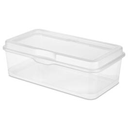Sterilite - Plastic Stacking FlipTop Latching Storage Box Container, 18 Pack - Clear