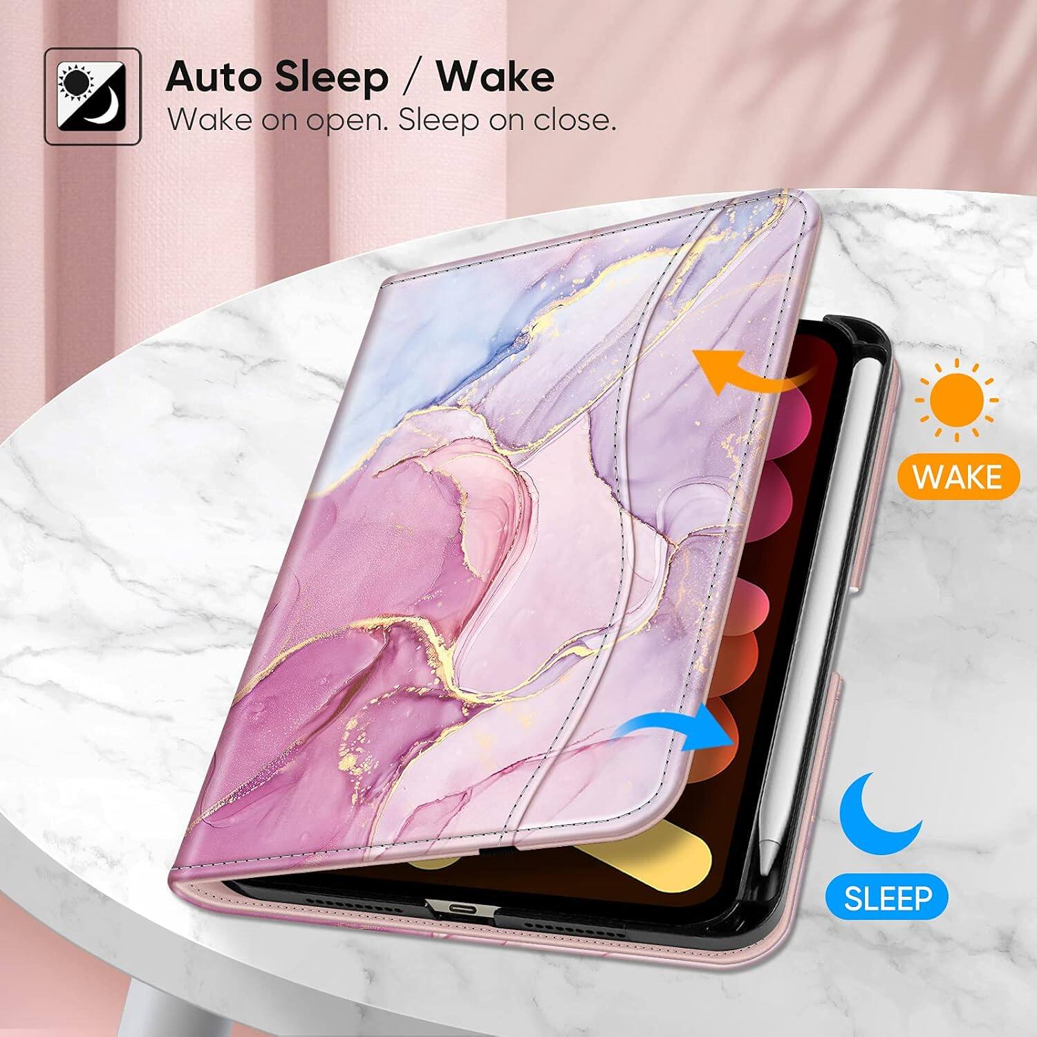 Auto Sleep / Wake  
Wake on open. Sleep on close.