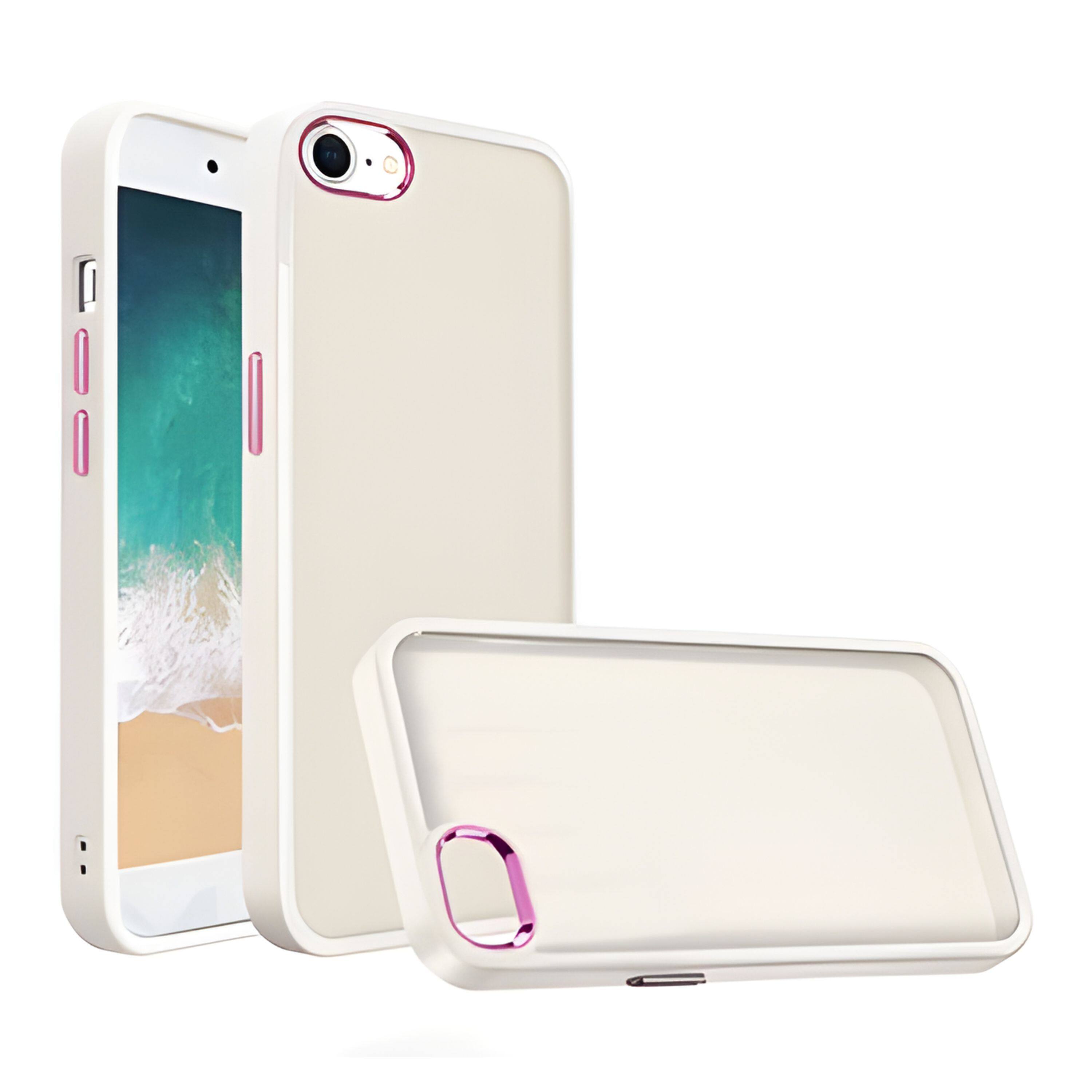 Kitcheniva - Rubberized Thick Acrylic Metal Buttons Phone Case With Tempered Glass For iPhone 16e/17e - Beige price history on PriceWatchPro