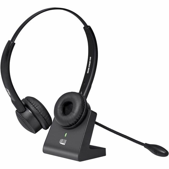 Adesso - Xtream P400 Wireless Multimedia Headset with Charging Dock - Stereo - Mini-phone (3.5mm) - Wireless - Bluetooth - Unknown