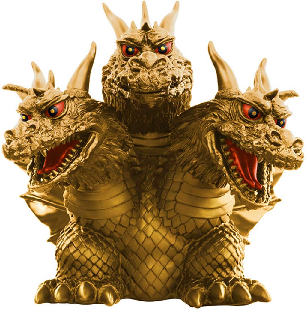Front. Bandai - Toho Monster Series - Enshrined Monsters King Ghidrah (1964) 4.7" Figure.