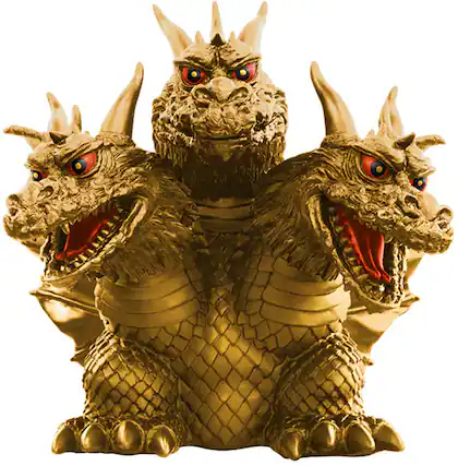 Front. Bandai - Toho Monster Series - Enshrined Monsters King Ghidrah (1964) 4.7" Figure.