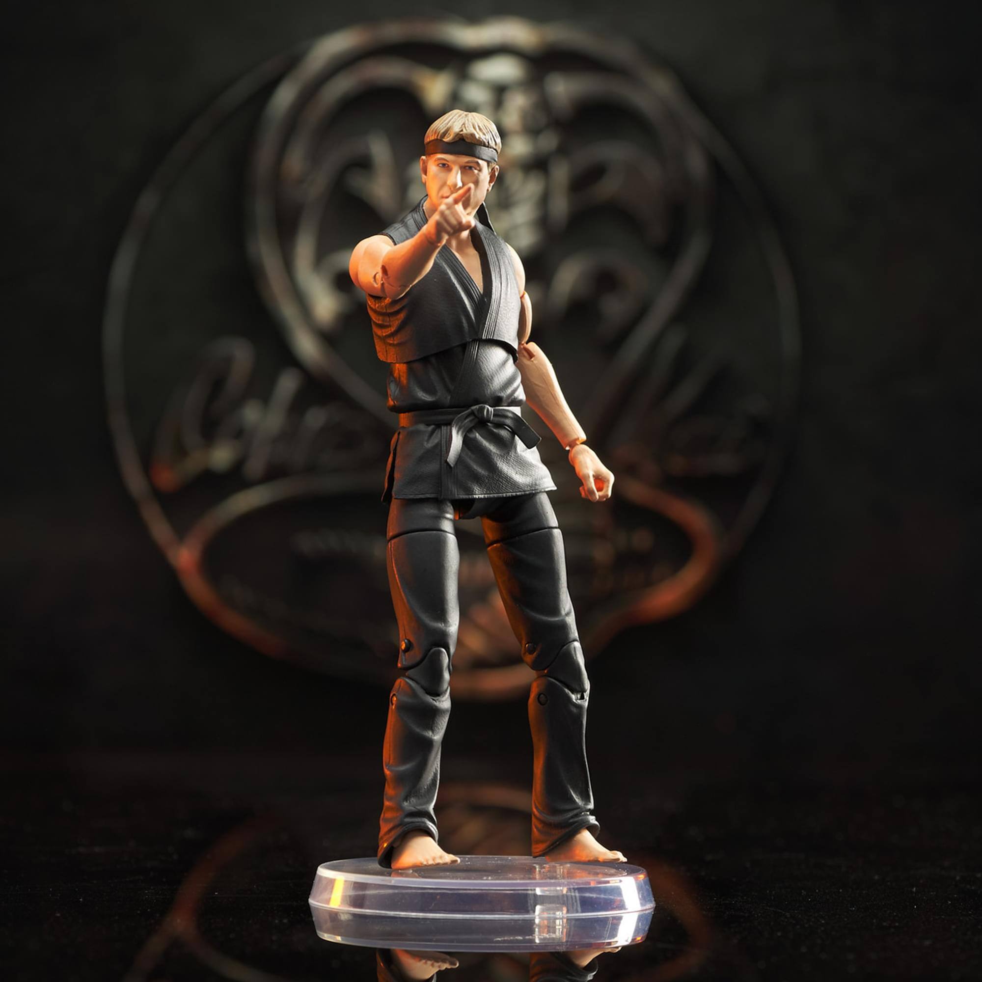 Alt View 2. Diamond Select Toys - Cobra Kai Johnny Lawrence 7 Inch Action Figure.