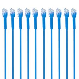 Intellinet - CAT-6 U/UTP FlexiBoot Slim Network Patch Cable 10 Pack 5 ft