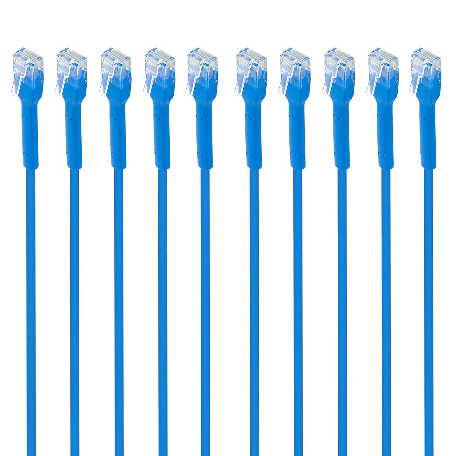 Front. Intellinet - CAT-6 U/UTP FlexiBoot Slim Network Patch Cable 10 Pack 5 ft.