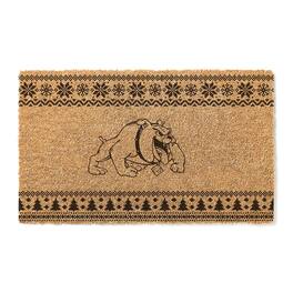 Jardine - Bowie State Bulldogs 18" x 30" Holiday Coir Doormat - Brown