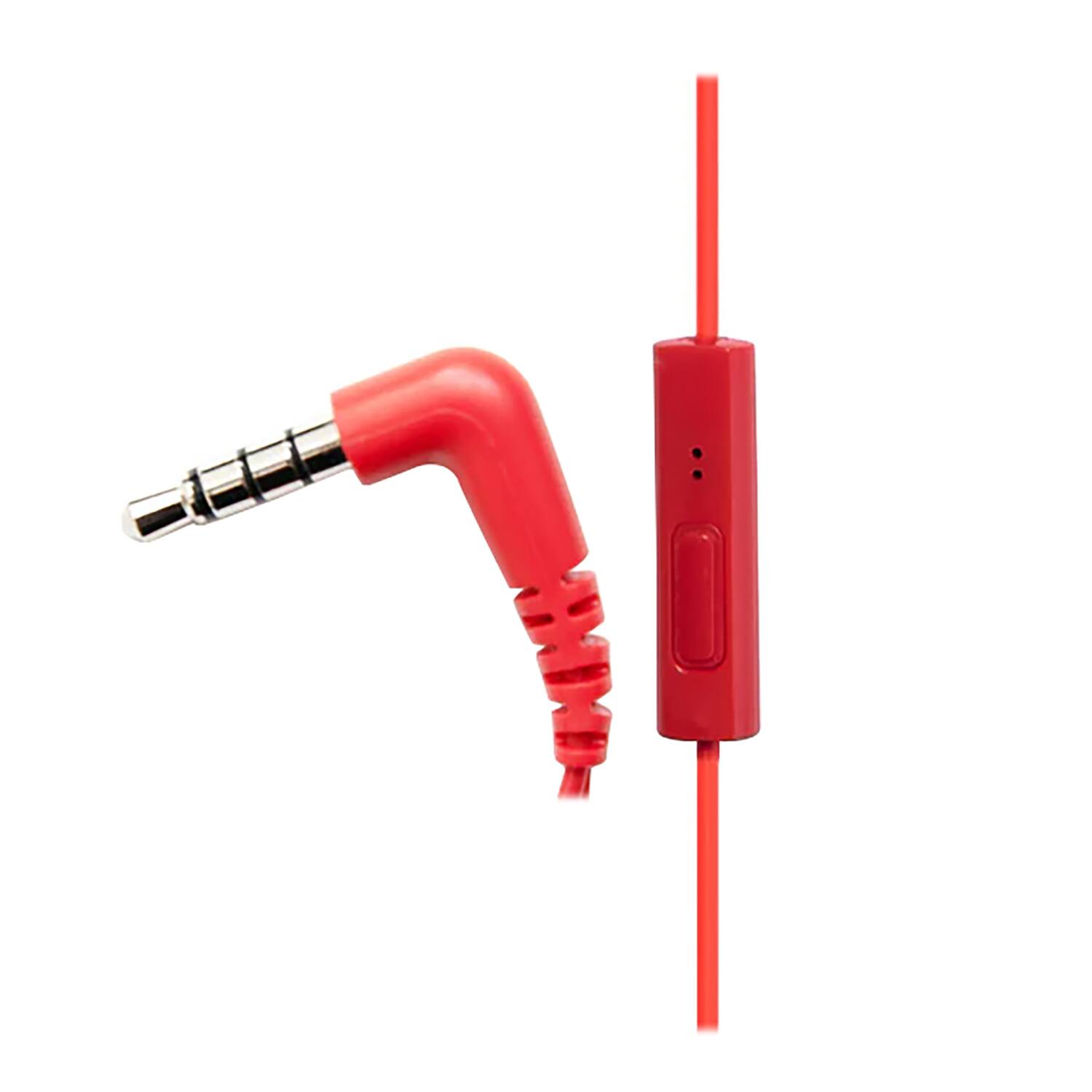 Angle. Panasonic - ErgoFit In-Ear Earbud Headphones with Microphone - Red.