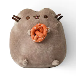 Fiesta - Pusheen 6.5 Inch Plush | Pusheen with Pretzel - Brown