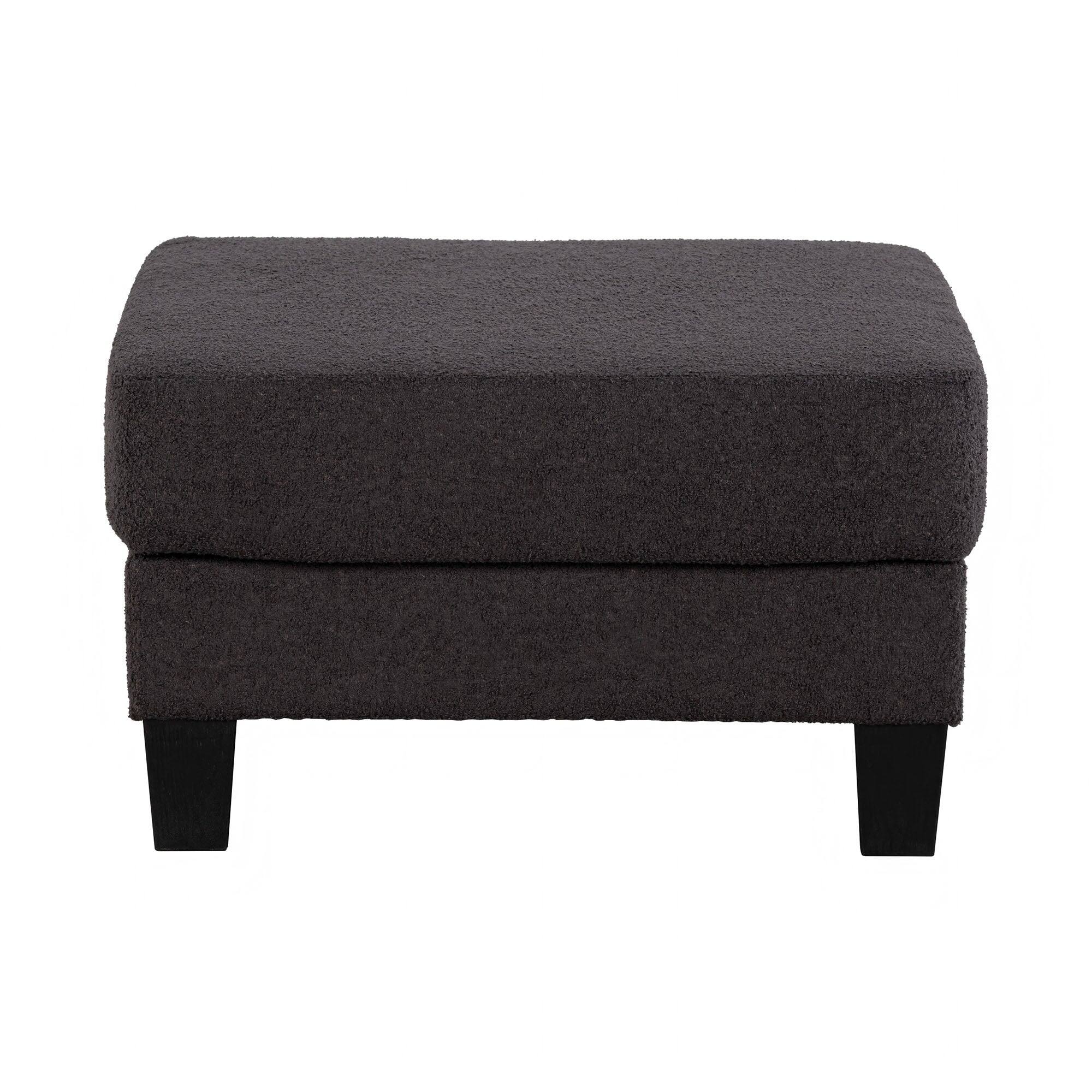 Alt View 7. Boyel Living - 84.64 in. Wide Straight Arm 3-Seat Fabric Sectional Sofa with Ottoman, USB Port and Cup Holder - Gray.