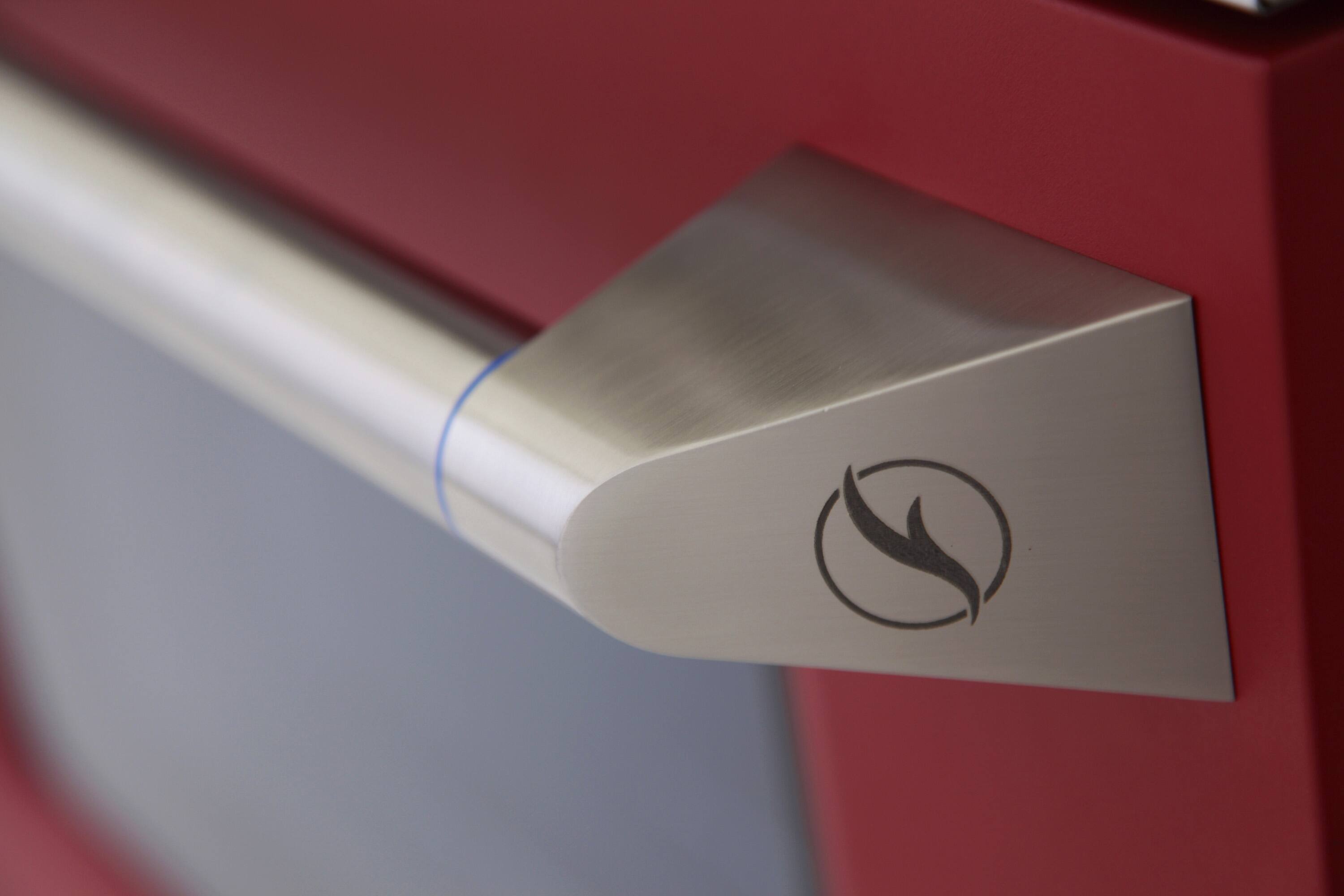 Alt View 3. Kucht - 30 in. 4.2 cu. ft. Propane Gas Range with Sealed Burners and Convection Oven in Red - Red.