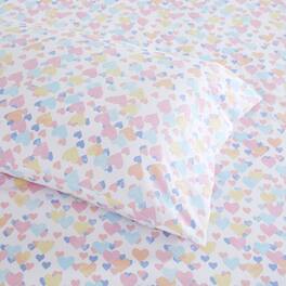 Sweet Home Collection - Kids' Printed Classic & Bright Ultra Soft Microfiber Sheet Sets - Twin - Vintage Hearts