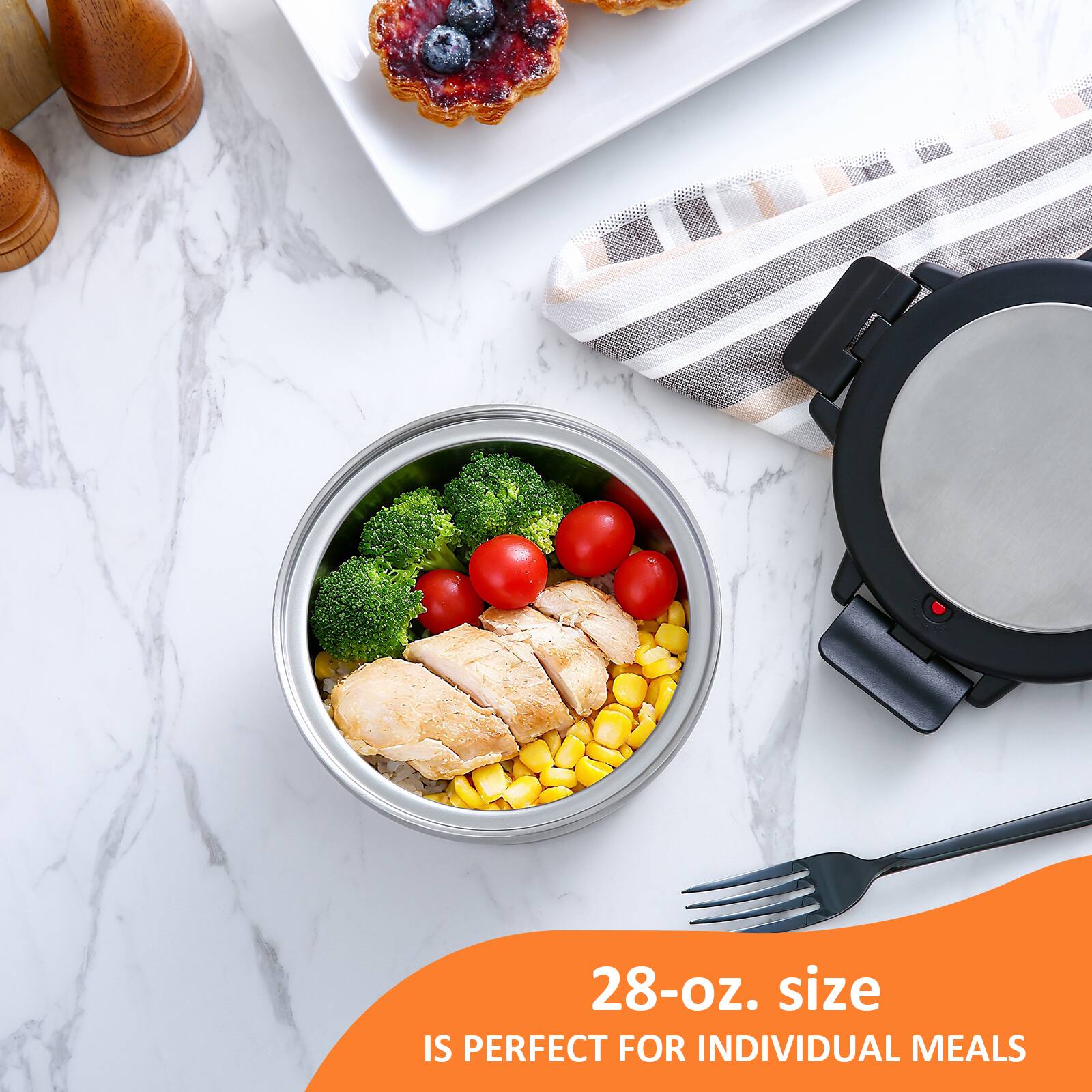 28-oz. size IS PERFECT FOR INDIVIDUAL MEALS