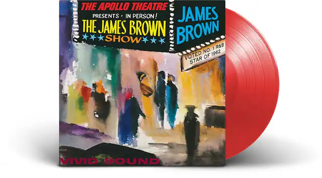 THE APOLLO THEATRE
PRESENTS IN PERSON!
THE JAMES BROWN SHOW
JAMES BROWN
VOTED NO. 1 R&B STAR OF 1962
VIVID SOUND
