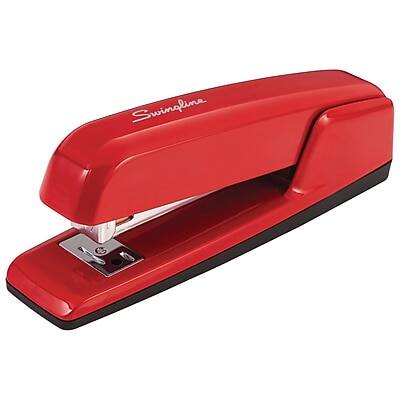 Alt View 1. Swingline - Desktop Stapler, 25 Sheets Capacity, Red - Red.