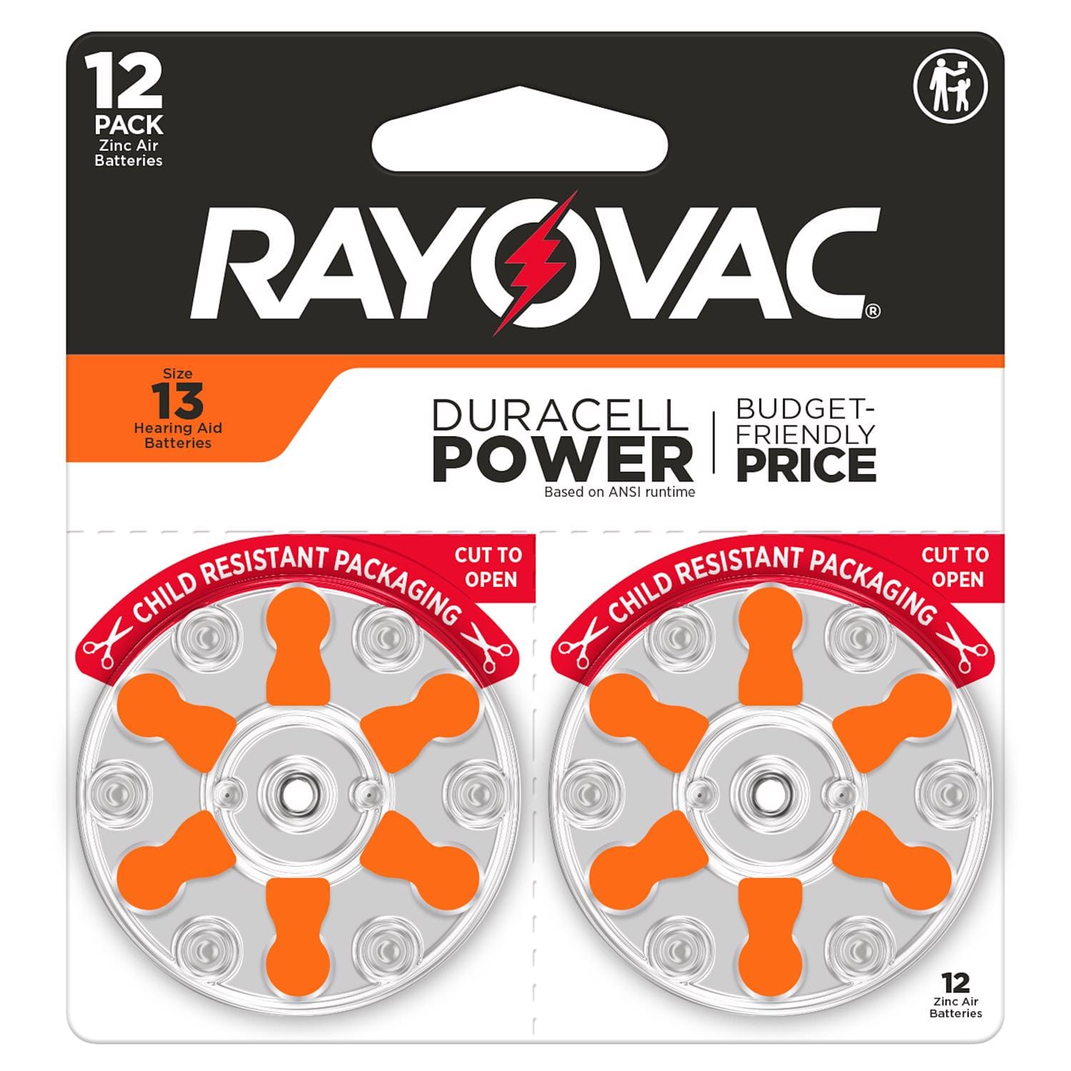 Rayovac - Zinc Air 13 1.45 V Hearing Aid Battery 12 pk