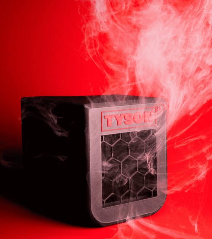 Alt View 3. Higher Innovation Inc - Portable air purifier, Removes odors, toxins & second-hand smoke, HEPA & activated carbon, 100 sq. ft., - Black.